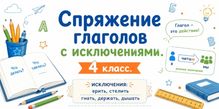 Спряжение глаголов с исключениями