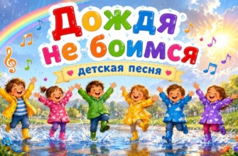 Дождя не боимся детская песня