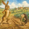 Заяц и ёж — иллюстрация 1