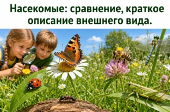 Насекомые: сравнение и описание внешнего вида
