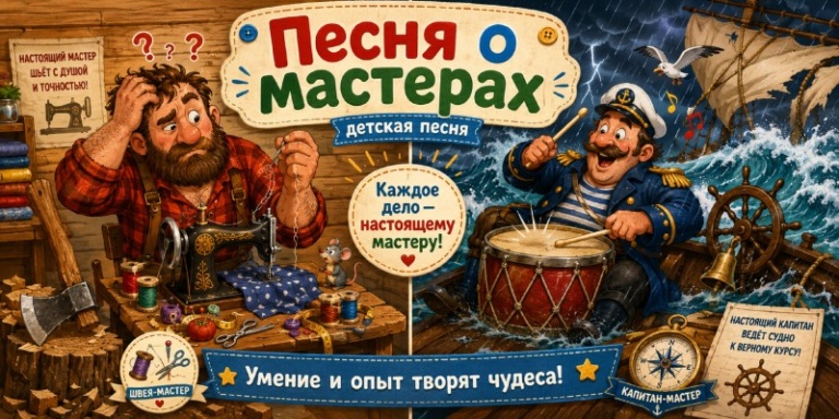 Песня о мастерах детская песня