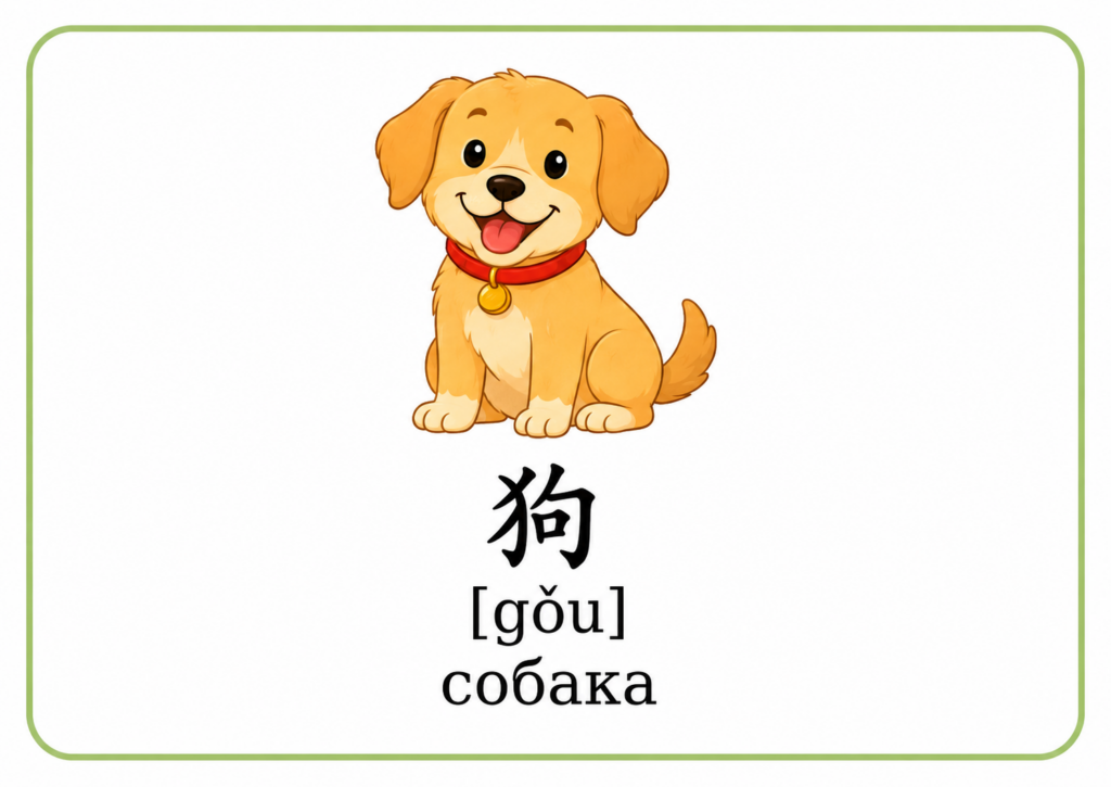 собака